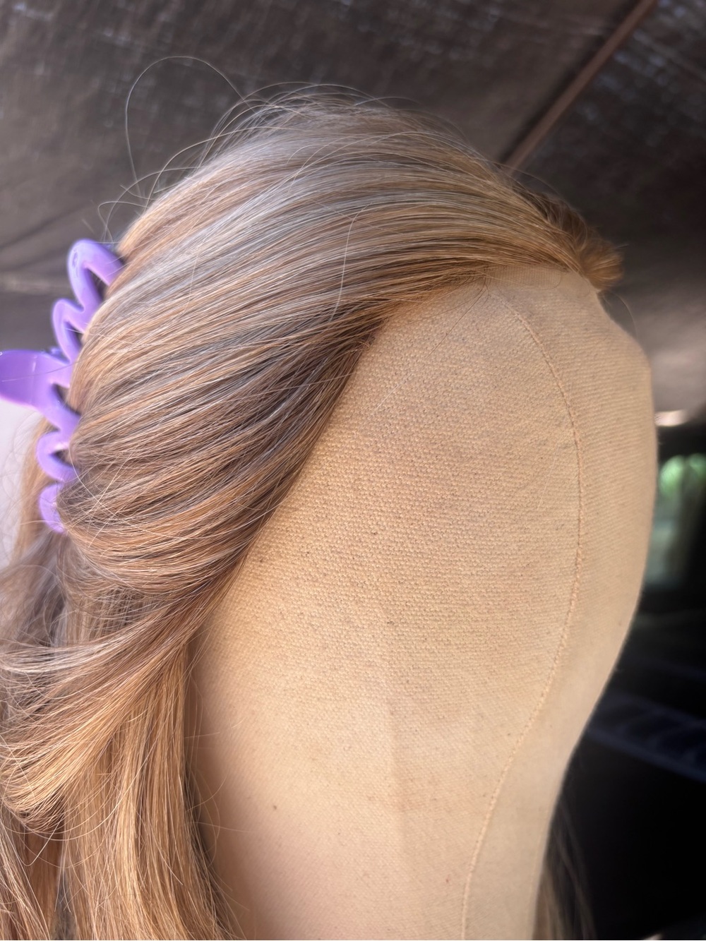 Jon Renau Kim human hair hand tied wig malibu blond 12fs12 & 5piece hair carekit - Picture 10 of 16